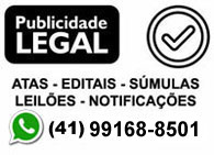 Publicação Legal em Itapoá, SC