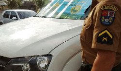 Policiais de Matinhos recuperam caminhonete roubada